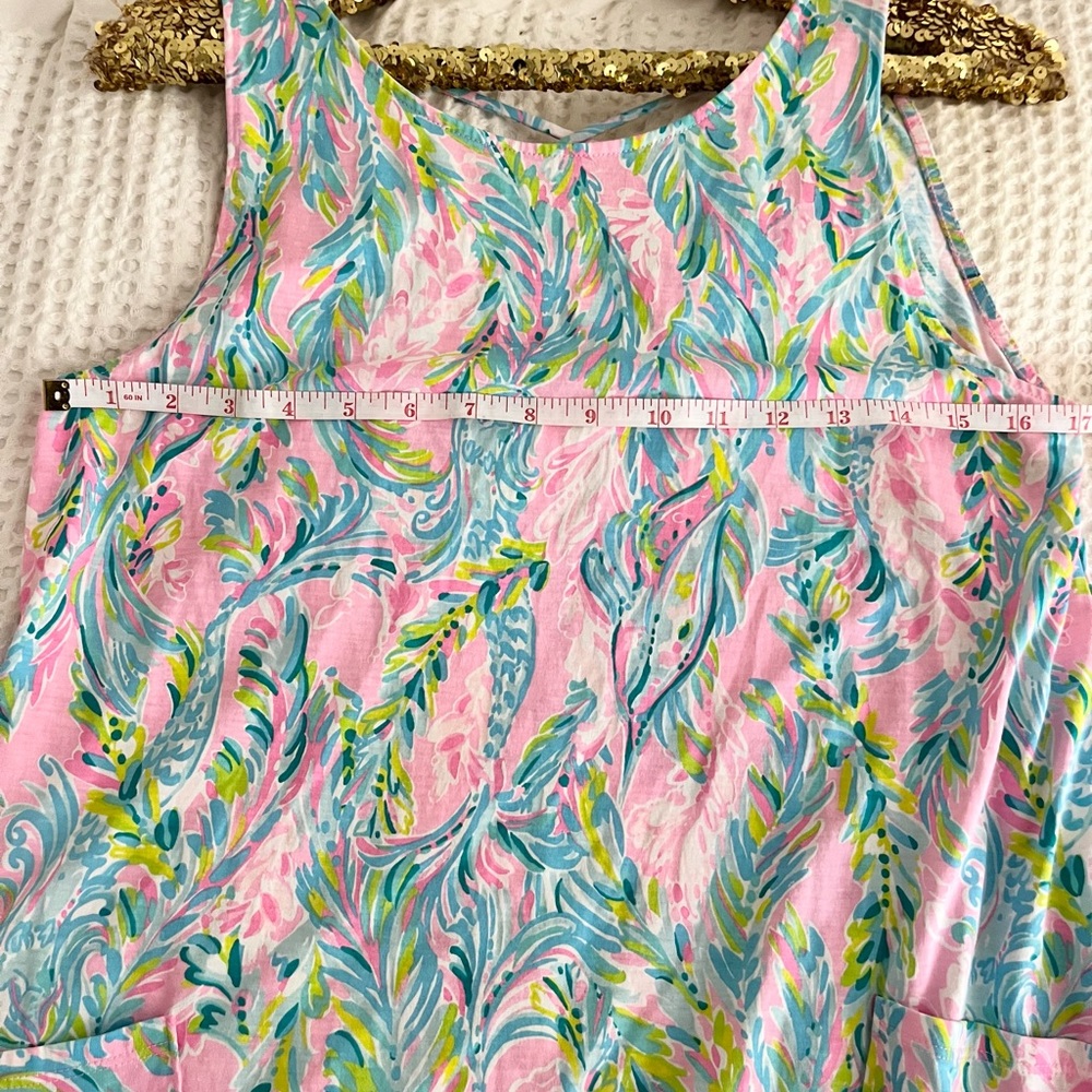 Lilly Pulitzer Kristen Flounce Dress W/Pockets Unicorn of the Sea - Picture 9 of 10